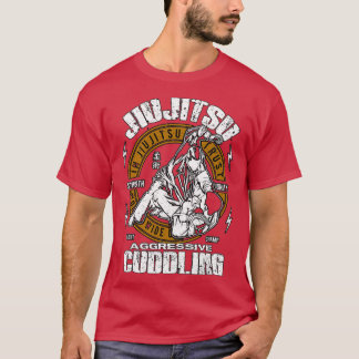 JiuJitsu Rhymes met agressieve beugel Funny Jiu T-shirt