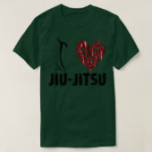 JiuJitsu White T text Ik hou van JiuJitsu T-shirt (Design voorkant)