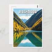 Jiuzhaigou Valley Nationaal Park China Briefkaart (Voorkant / Achterkant)