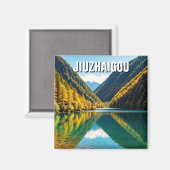 Jiuzhaigou Valley Nationaal Park China Magneet (Voorkant / Achterkant)