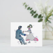 Jive Fun. swing dansen rock en roll Briefkaart (Staand voorkant)