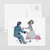 Jive Fun. swing dansen rock en roll Briefkaart (Voorkant / Achterkant)