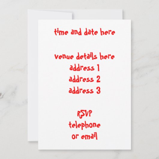 Jive Fun. swing dansen rock en roll Kaart (Achterkant)