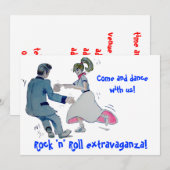 Jive Fun. swing dansen rock en roll Kaart (Voorkant / Achterkant)