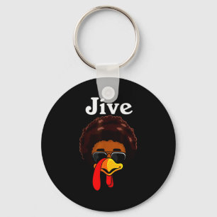 Jive Thanksgiving kalkoen dag grappige gezinskostu Sleutelhanger