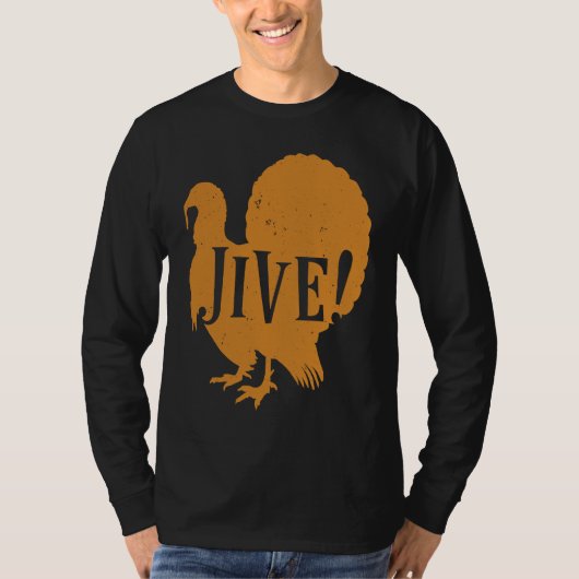 Jive Thanksgiving Turkey Day Family 70's T-shirt (Voorkant)