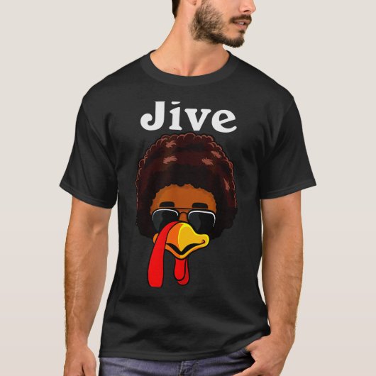 Jive Thanksgiving Turkey Day Funny Family Costume T-shirt (Voorkant)