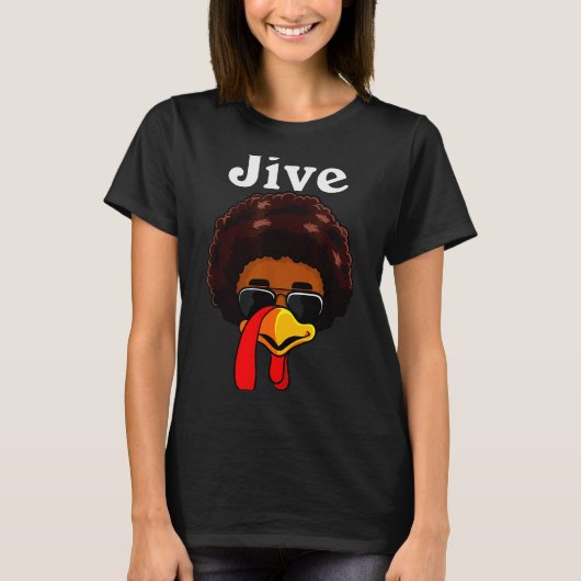 Jive Thanksgiving Turkey Day Funny Family Costume  T-shirt (Voorkant)