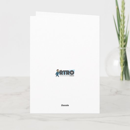 Jive Turkey Aanpasbare Wenskaart Kaart (Achterkant)