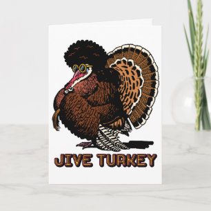 Jive Turkey Aanpasbare Wenskaart Kaart