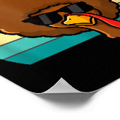 Jive Turkey Afro Retro 70s Thanksgiving Turkey Day Poster (Hoek)