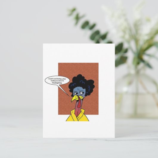 Jive Turkey Briefkaart (Staand voorkant)