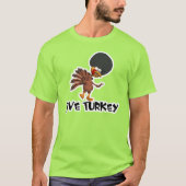 Jive Turkey grappige retro humor T-shirt (Voorkant)