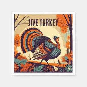 Jive Turkije - Midden-eeuwse Thanksgiving servet