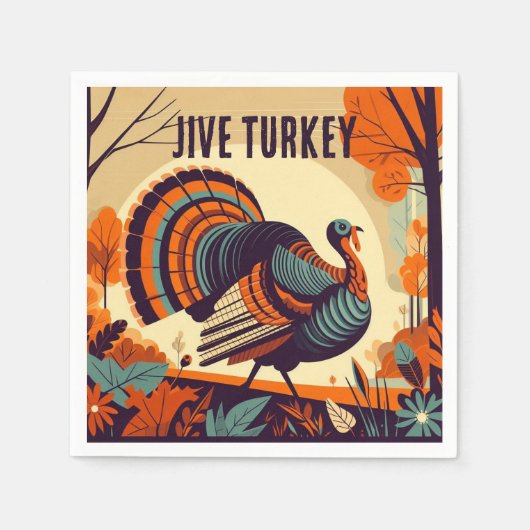 Jive Turkije - Midden-eeuwse Thanksgiving servet (Voorkant)