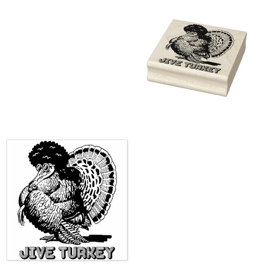 Jive Turkije Rubber Stamp Rubberstempel (Gestempeld)