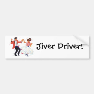 Jiver Driver Classic Rock en Roll Jive Dancing Bumpersticker
