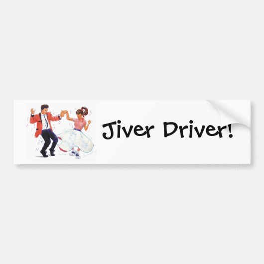 Jiver Driver Classic Rock en Roll Jive Dancing Bumpersticker (Voorkant)