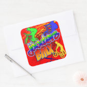 Jixxter BMX Vierkante Sticker (Envelop)