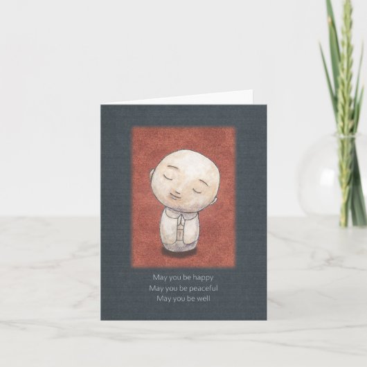 Jizo Art Friend Support Vriendelijkheid Mededogen  Kaart (Voorkant)