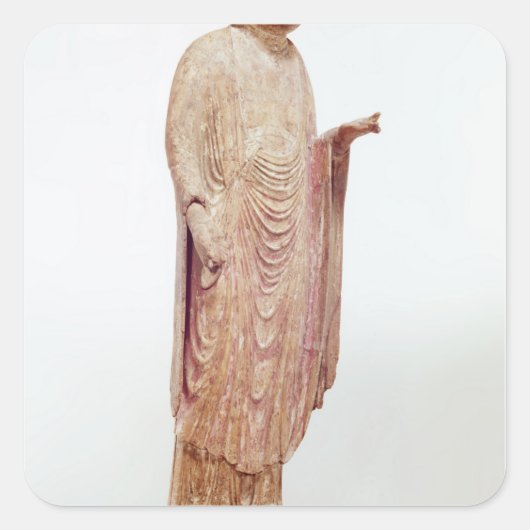 Jizo, Heian-periode Vierkante Sticker (Voorkant)
