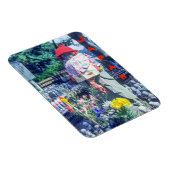 Jizo monk beeld met bib en pet - Japan Magneet (Rechterzijde)