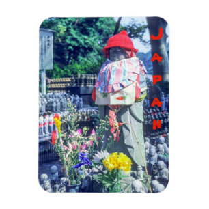 Jizo monk beeld met bib en pet - Japan Magneet