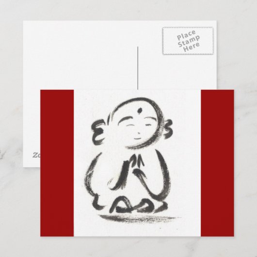 Jizo Red Briefkaart (Voorkant / Achterkant)