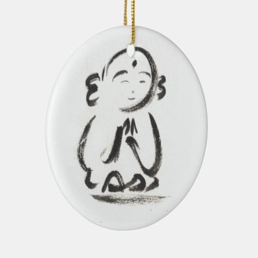 Jizo the Monk Keramisch Ornament (Rechts)