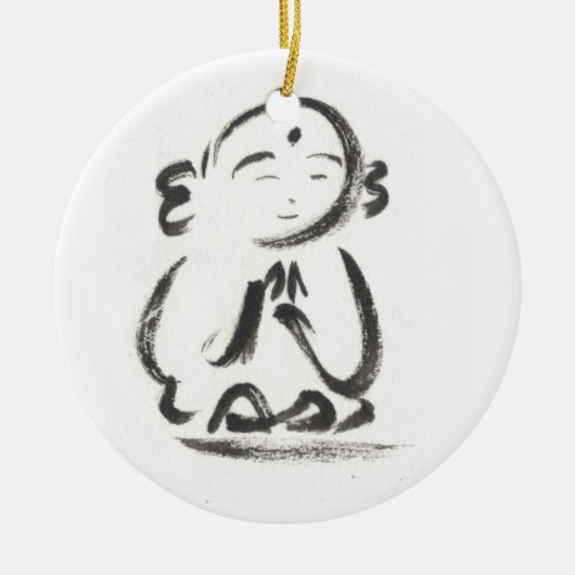 Jizo the Monk Keramisch Ornament (Voorkant)