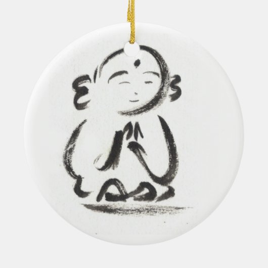 Jizo the Monk Keramisch Ornament (Achterkant)