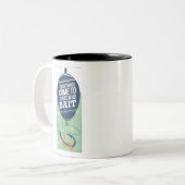 JJ52 Goede dingen.tif Tweekleurige Koffiemok (Voorkant links)