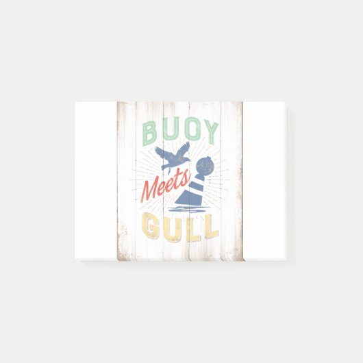 JJ72 Buoy Meets Gull.tif Post-it® Notes (Voorkant)