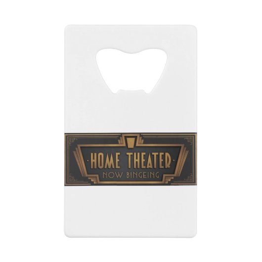 JJ76 Home Theater.tif Creditkaart Flessenopener (Voorkant)