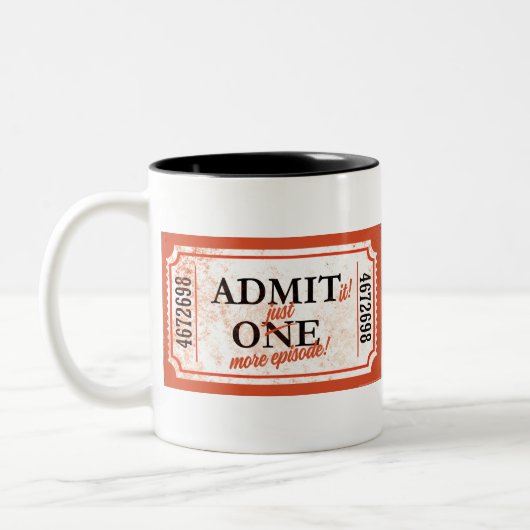 JJ82 nog een tif Tweekleurige Koffiemok (Links)