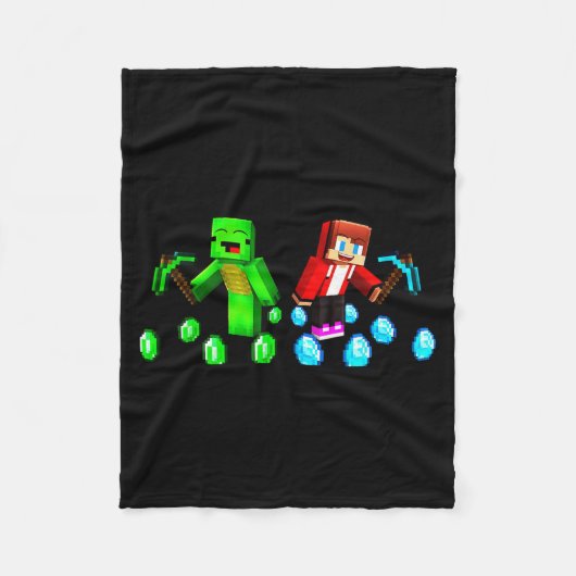 Jj And Mikey Happy Birthday  Fleece Deken (Voorkant)