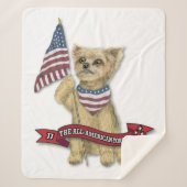 "JJ, de All-American Yorkie." Sherpa Deken (Voorkant)