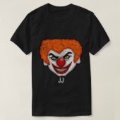 JJ de Creepy Faced Clown | Halloween Fun T-shirt (Design voorkant)