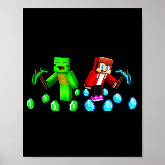 Jj en Mikey Gefeliciteerd Poster (Voorkant)