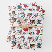 JJ kerstpatroon_ Kerstmis_Wit Inpakpapier Vel (In situ)