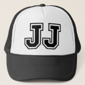 "JJ" Monogram Trucker Pet (Voorkant)