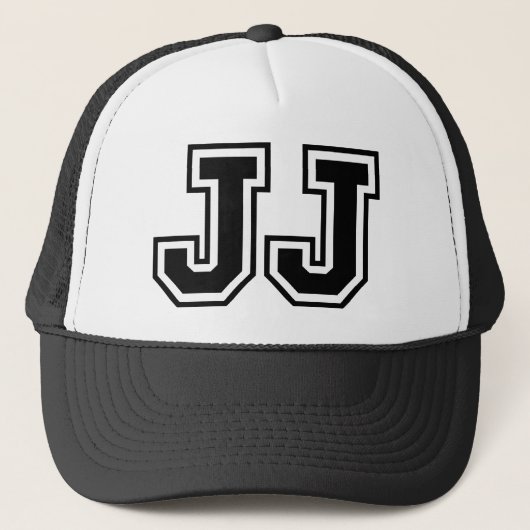 "JJ" Monogram Trucker Pet (Voorkant)