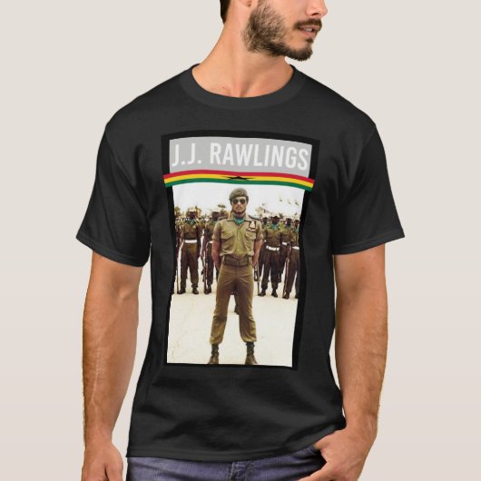 JJ Rawlings Ghana Classic T-Shirt (Voorkant)