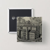 JJ Regan Factory Vierkante Button 5,1 Cm (Voorkant /achterkant)