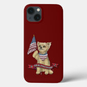 JJ The All-American Yorkie Case-Mate iPhone Case (Achterkant)