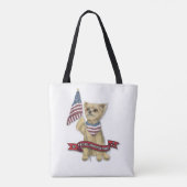 JJ The All-American Yorkie Tote Bag (Achterkant)