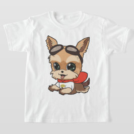 JJ Vliegen w / Logo op Terug Jeugd T-Shirt