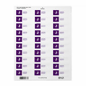 JJparade verbazingwekkende druif Etiket (Full Sheet)