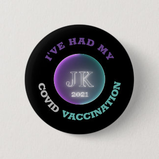 JK 2021 Badge Covid Vaccination Ronde Button 5,7 Cm