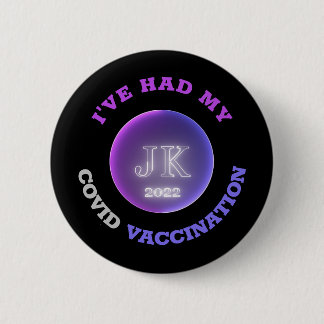 JK 2022 Badge Covid Vaccination Ronde Button 5,7 Cm